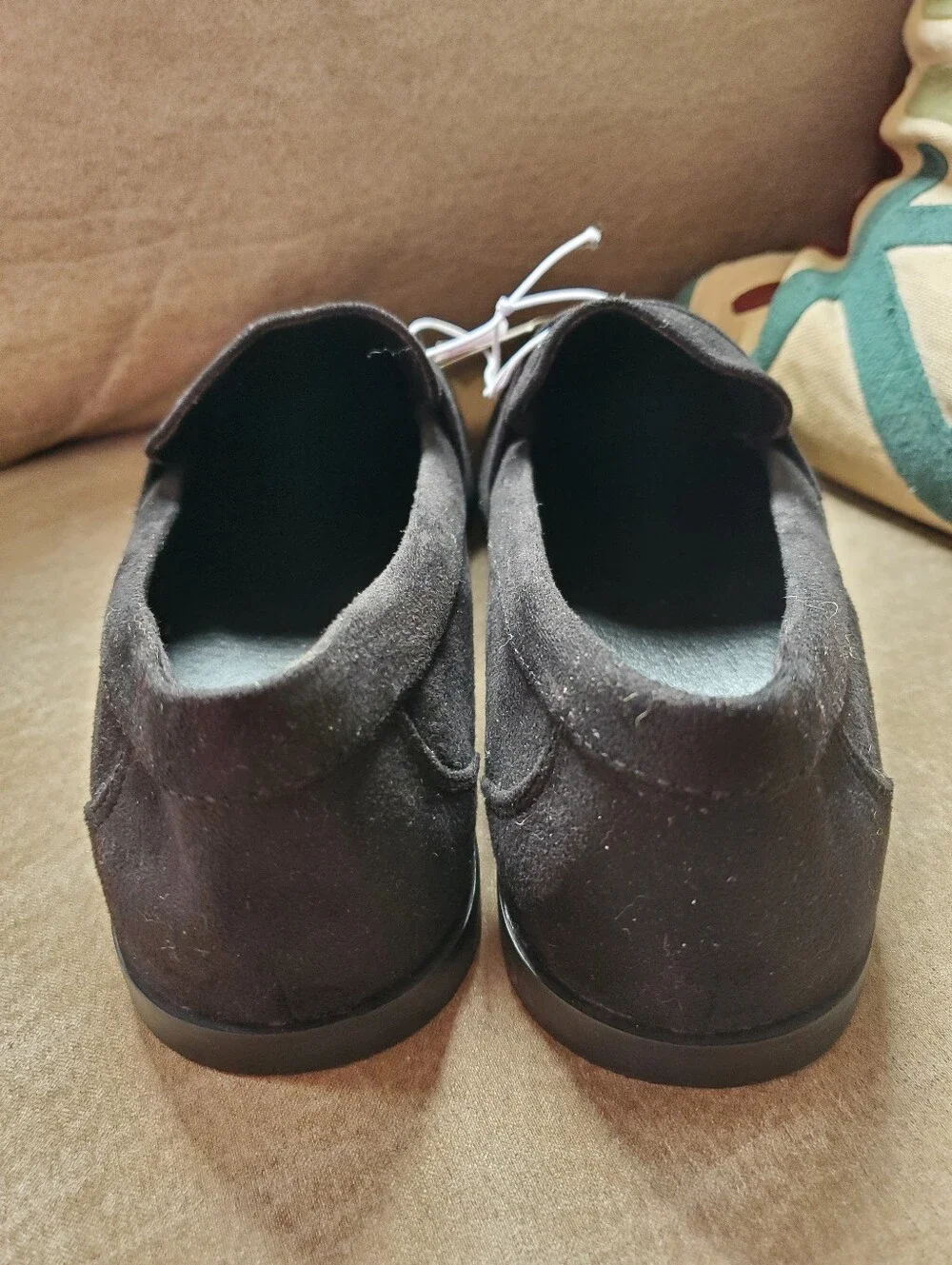 GAP Vegan Suede Loafers size Womens 8 In Color True Black